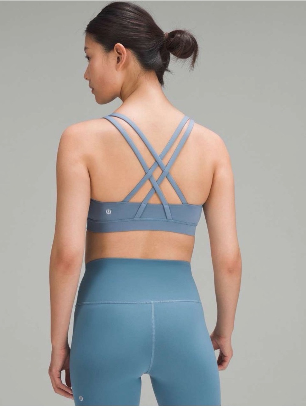 Lululemon Energy Bra *Medium Support, B–D Cups Slate Blue size 14